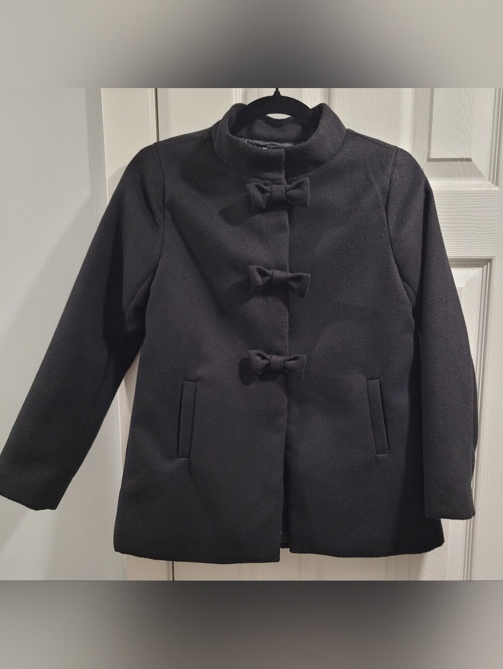 Dressed Up By Gymboree 3 Snaps With Bows Dress Coat Size Large